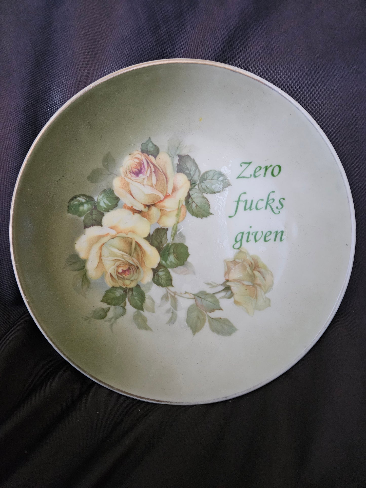 Zero fucks given Plate