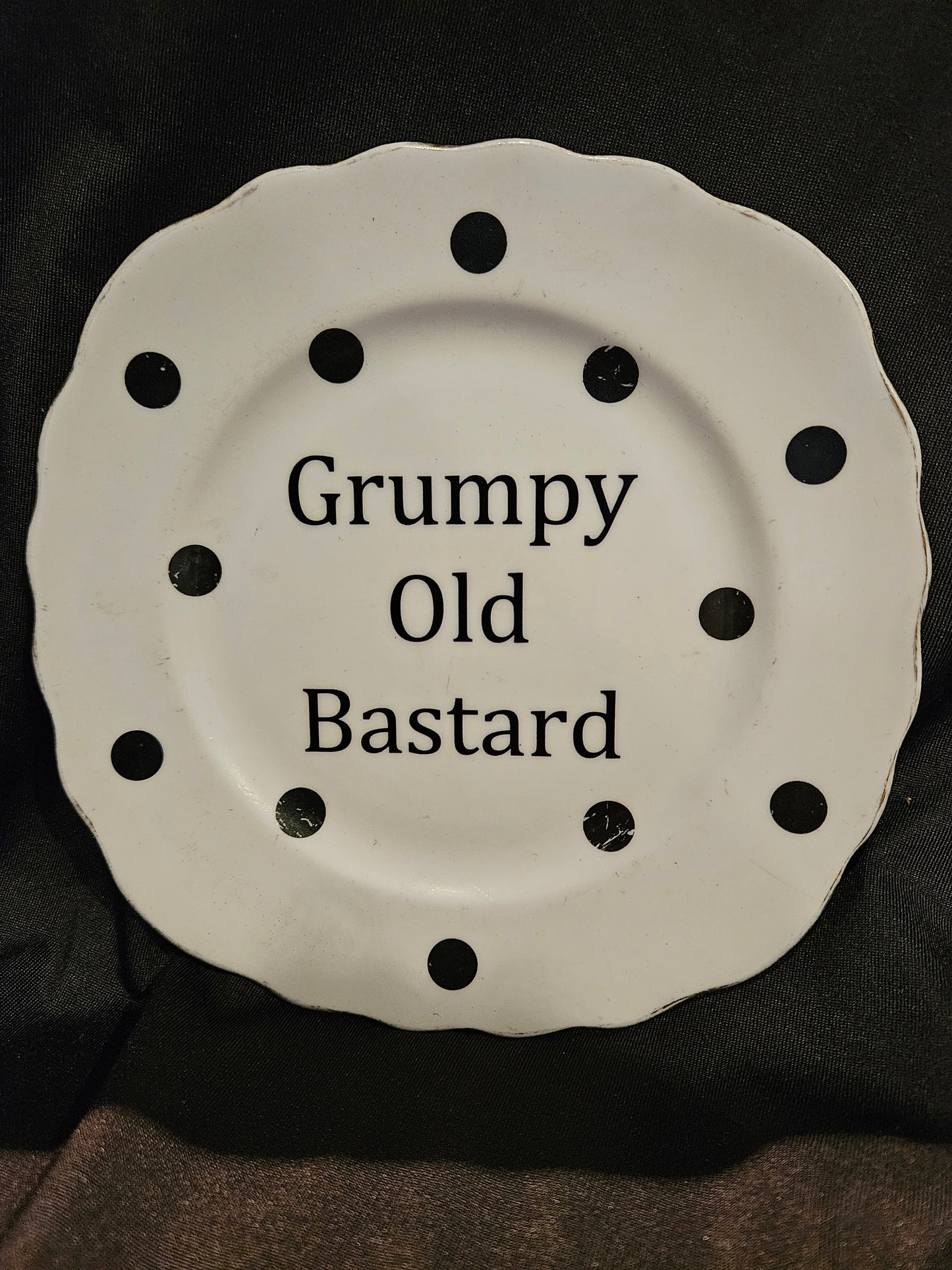 Grumpy Old Bastard Plate