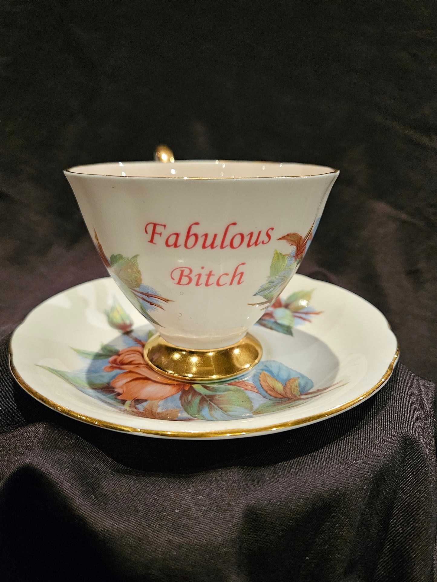 Fabulous Bitch teacup and saucer