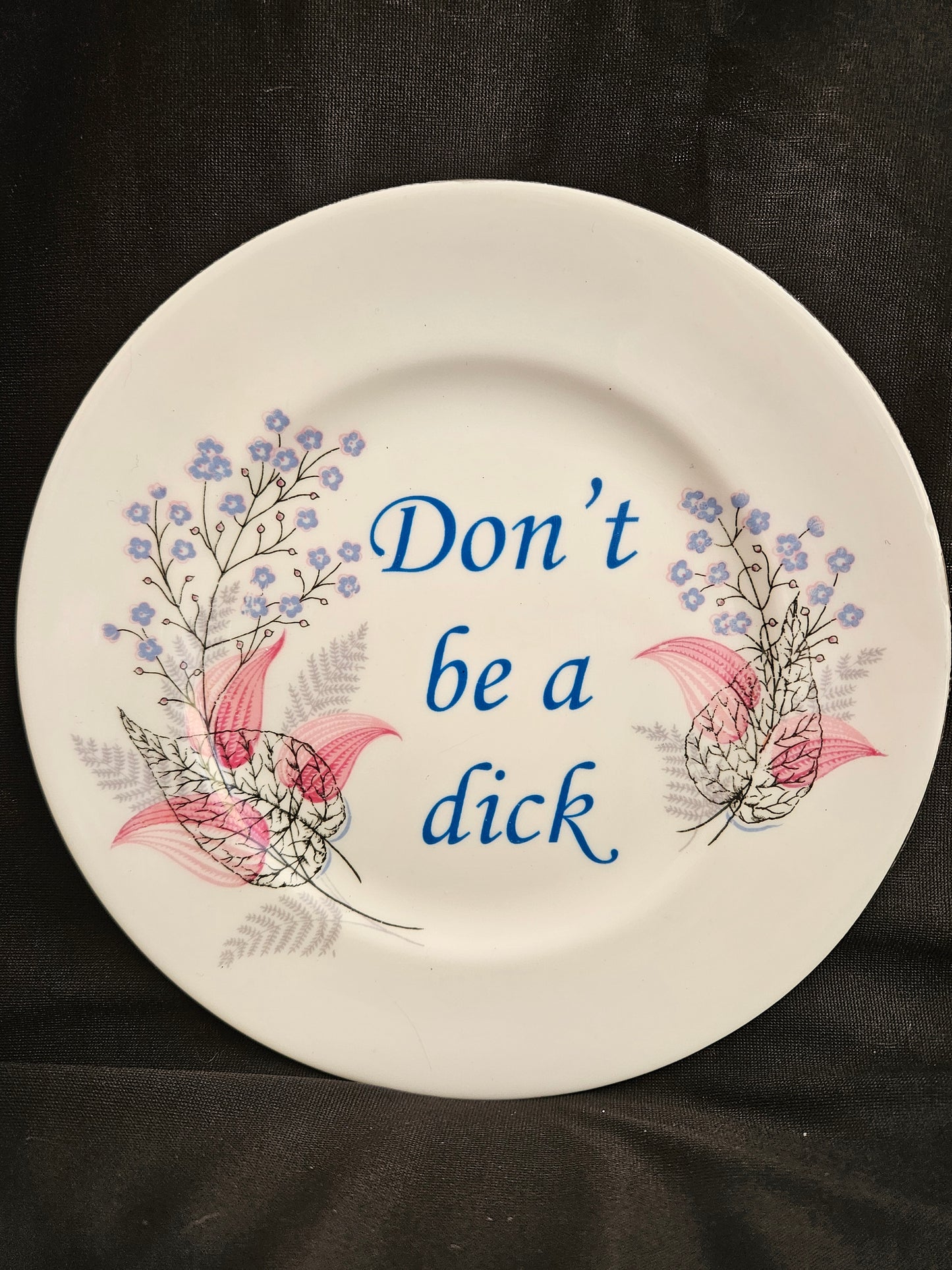 Don't be a dick Plate