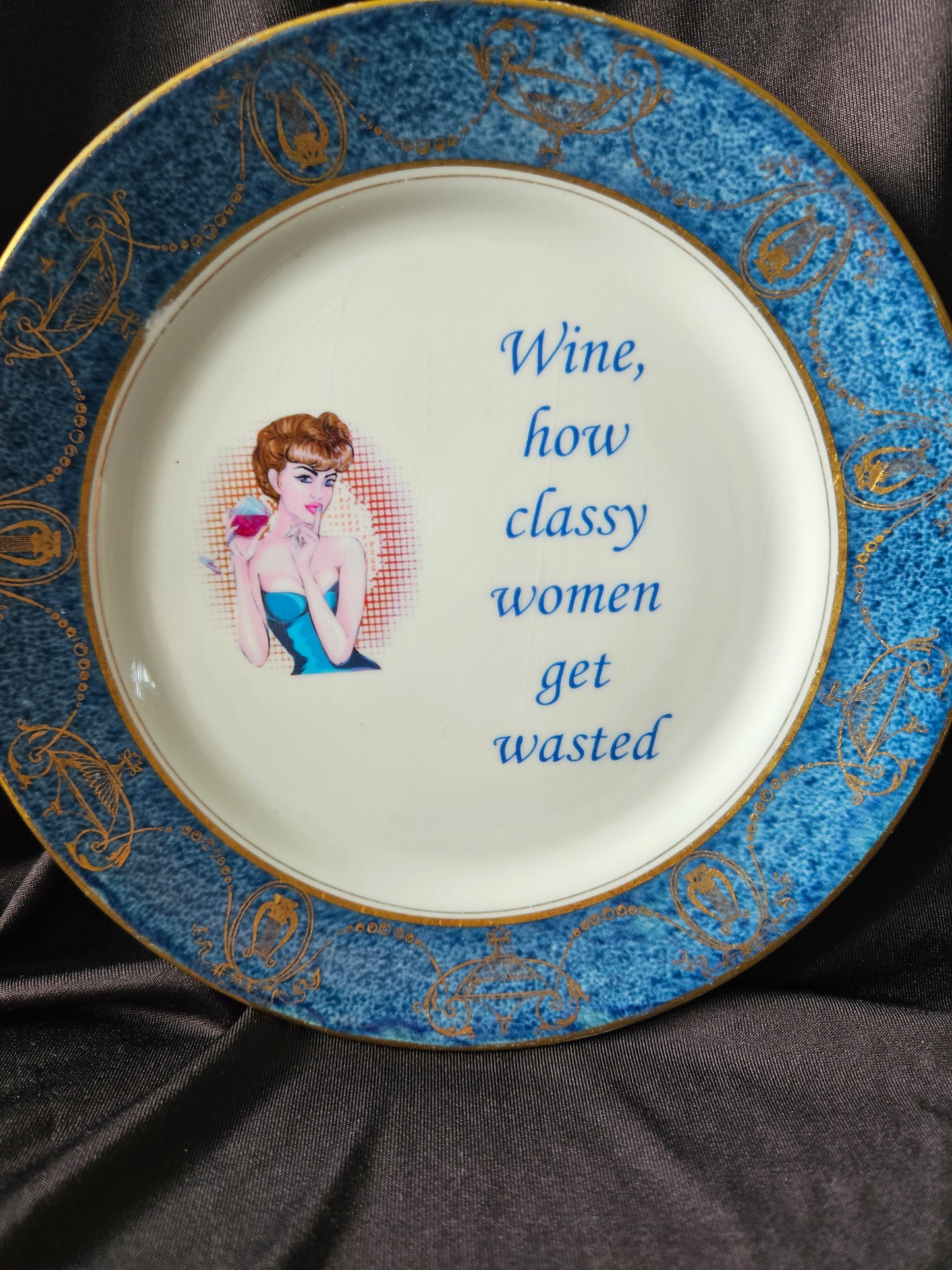 Wine, how classy women get wasted Plate