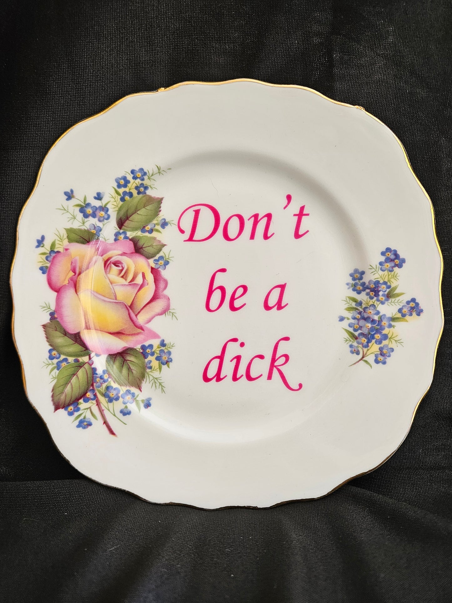 Don't be a dick Plate