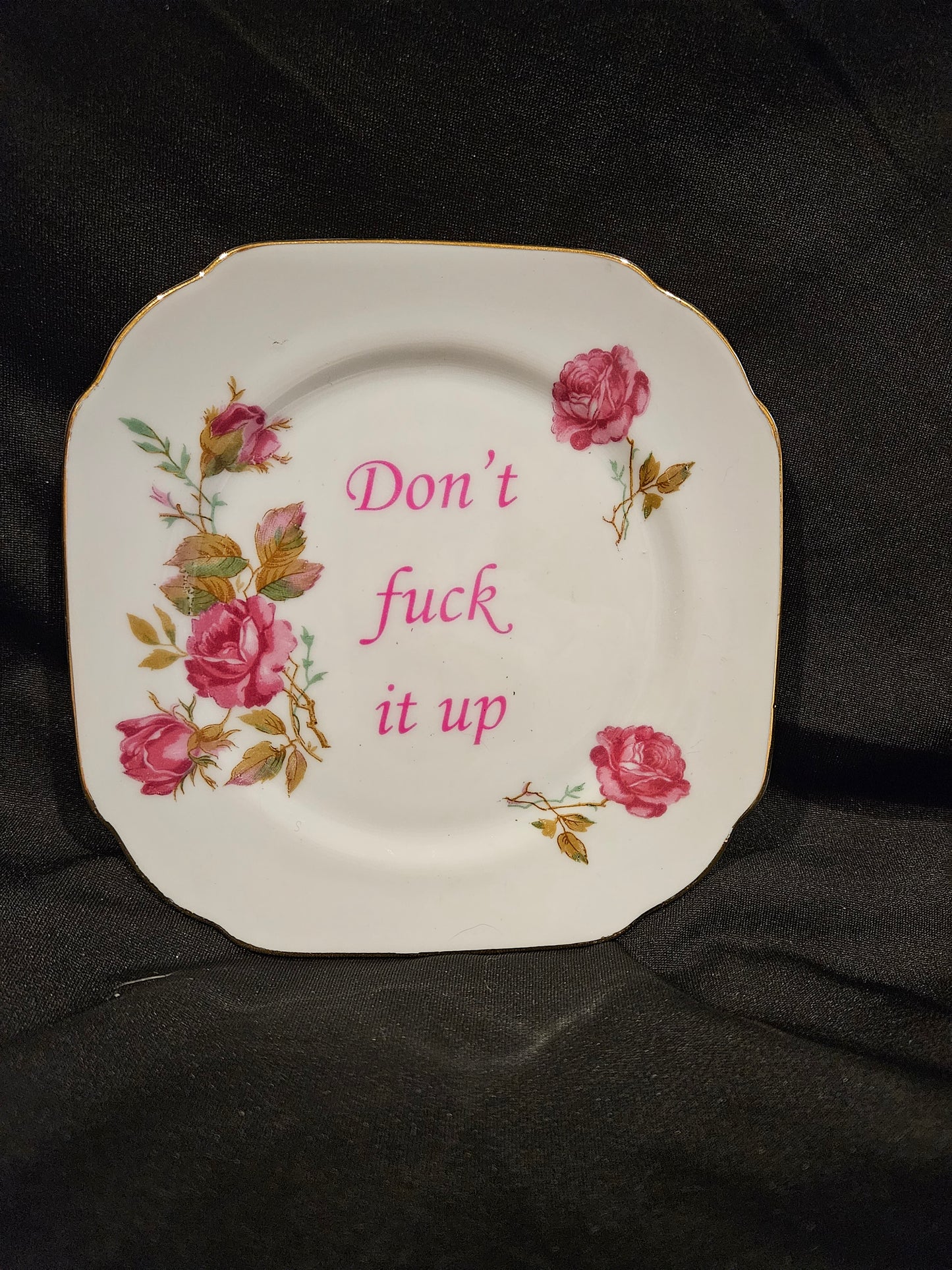 Don't fuck it up Plate