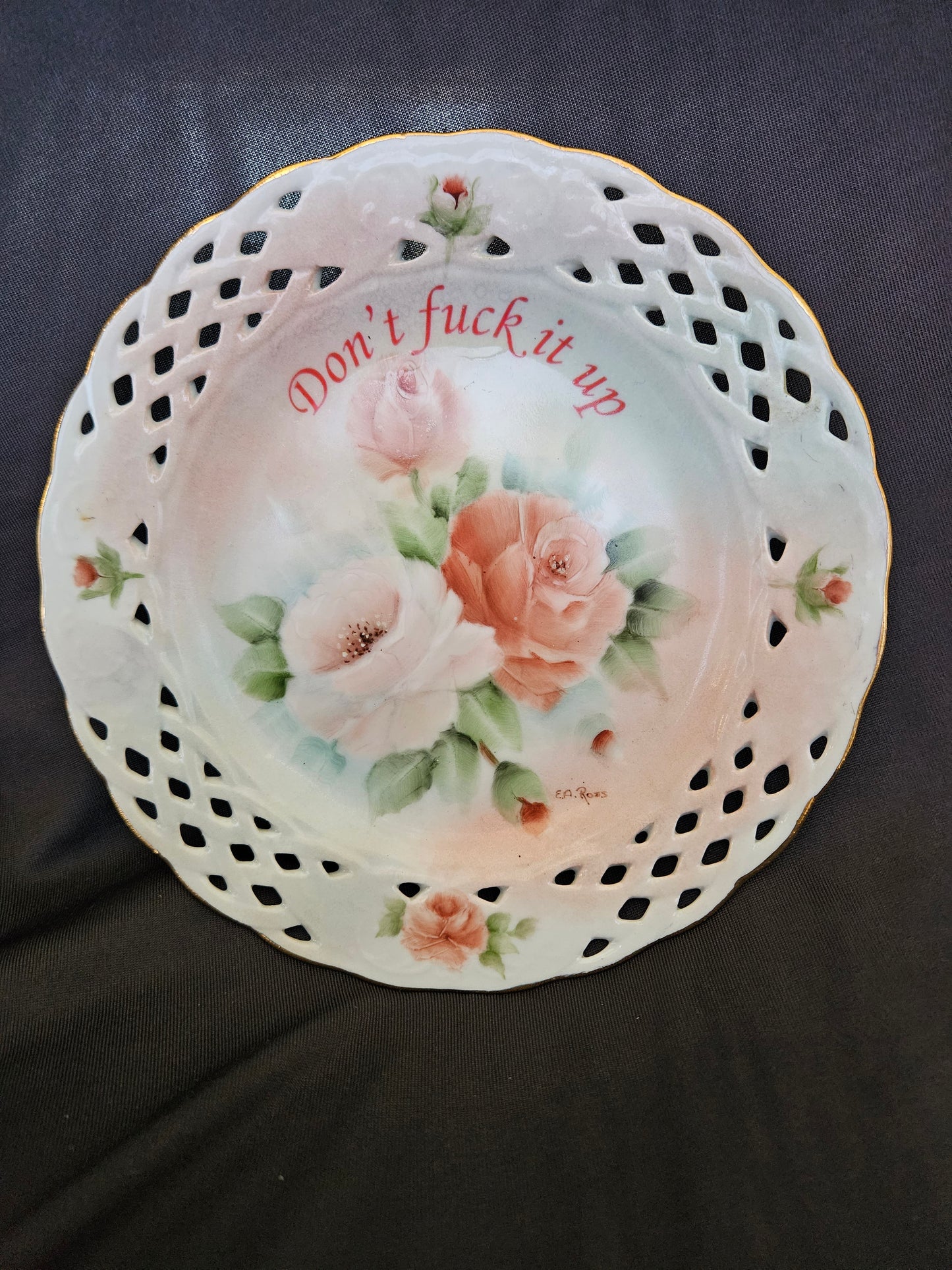 Don't fuck it up Plate