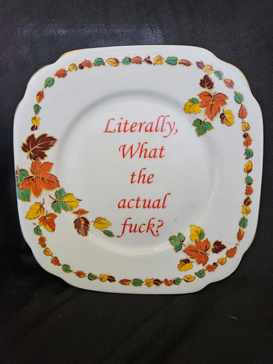 Literally, What the actual fuck Plate