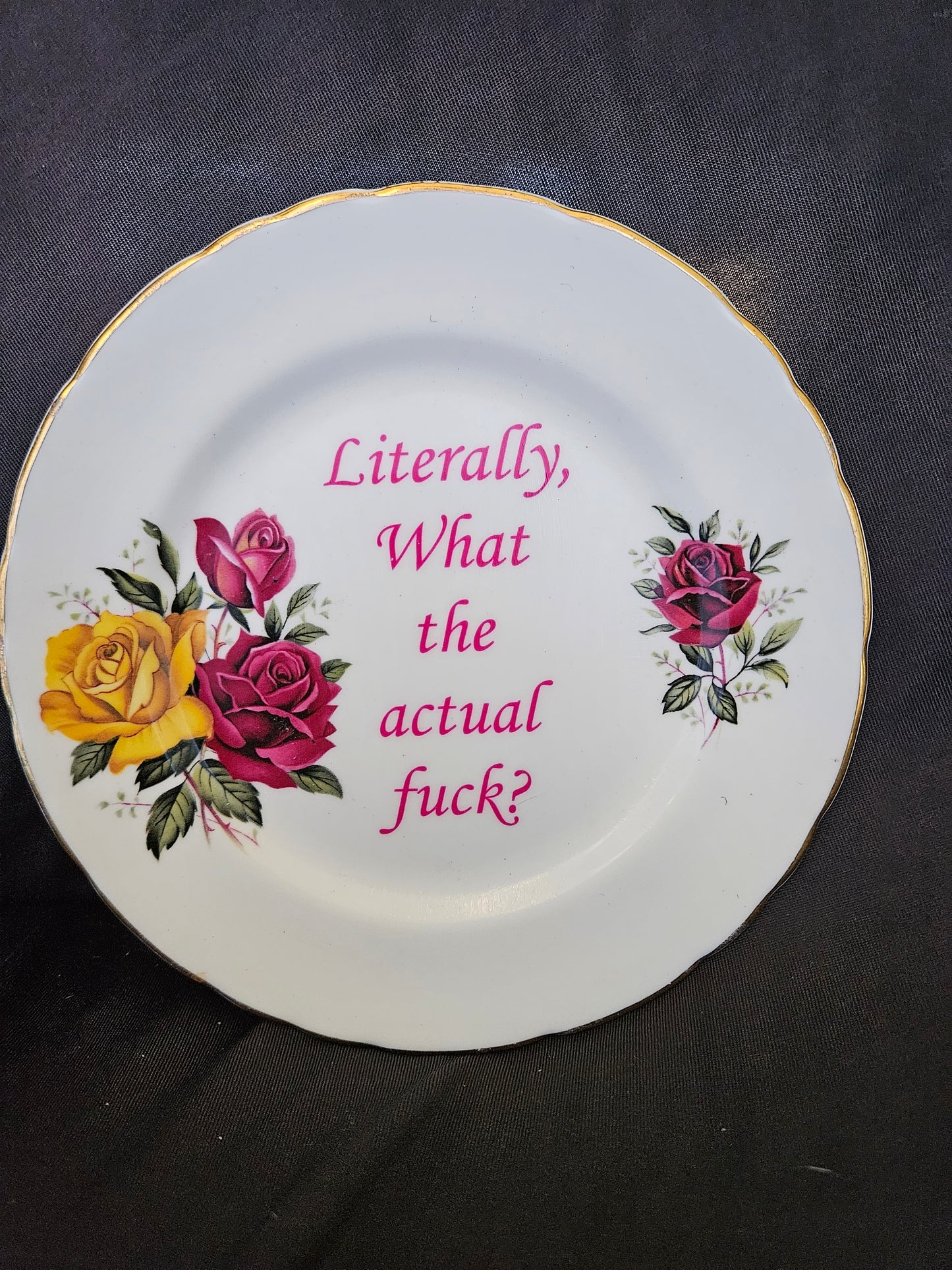 Literally, What the actual fuck Plate