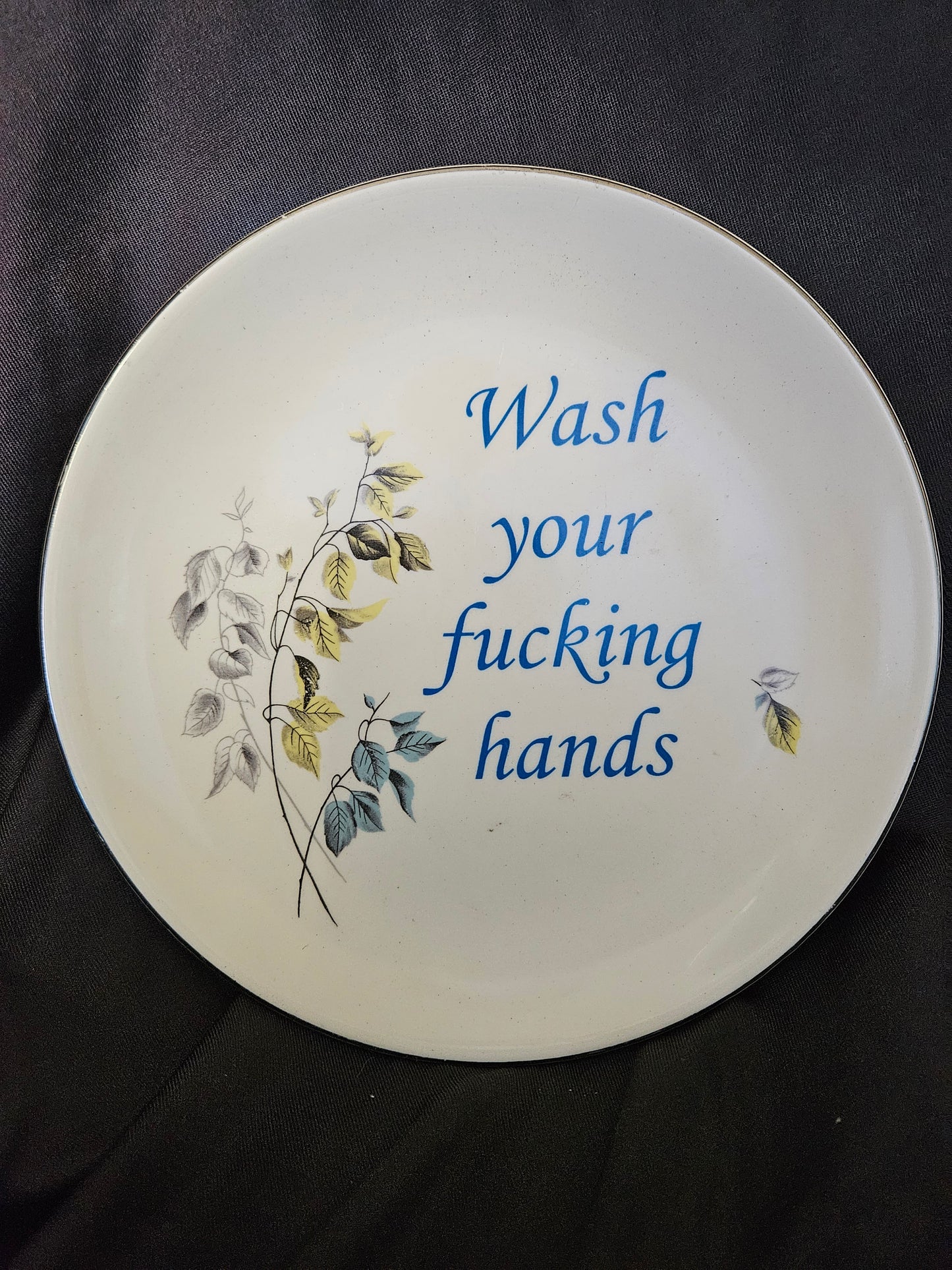 Wash your fucking hands Plate