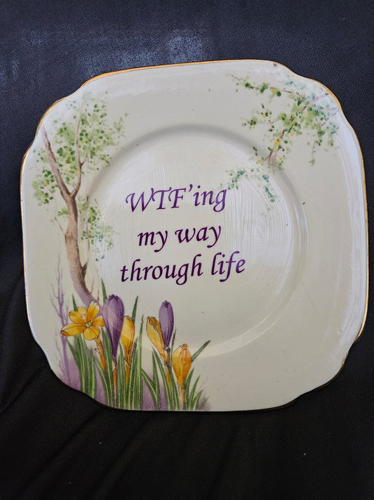 WTFing my way through life Plate
