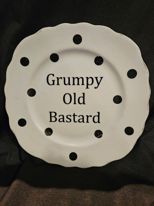 Grumpy Old Bastard Plate