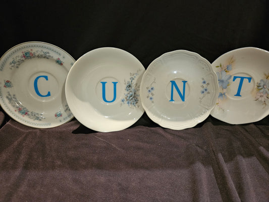 CUNT saucer set
