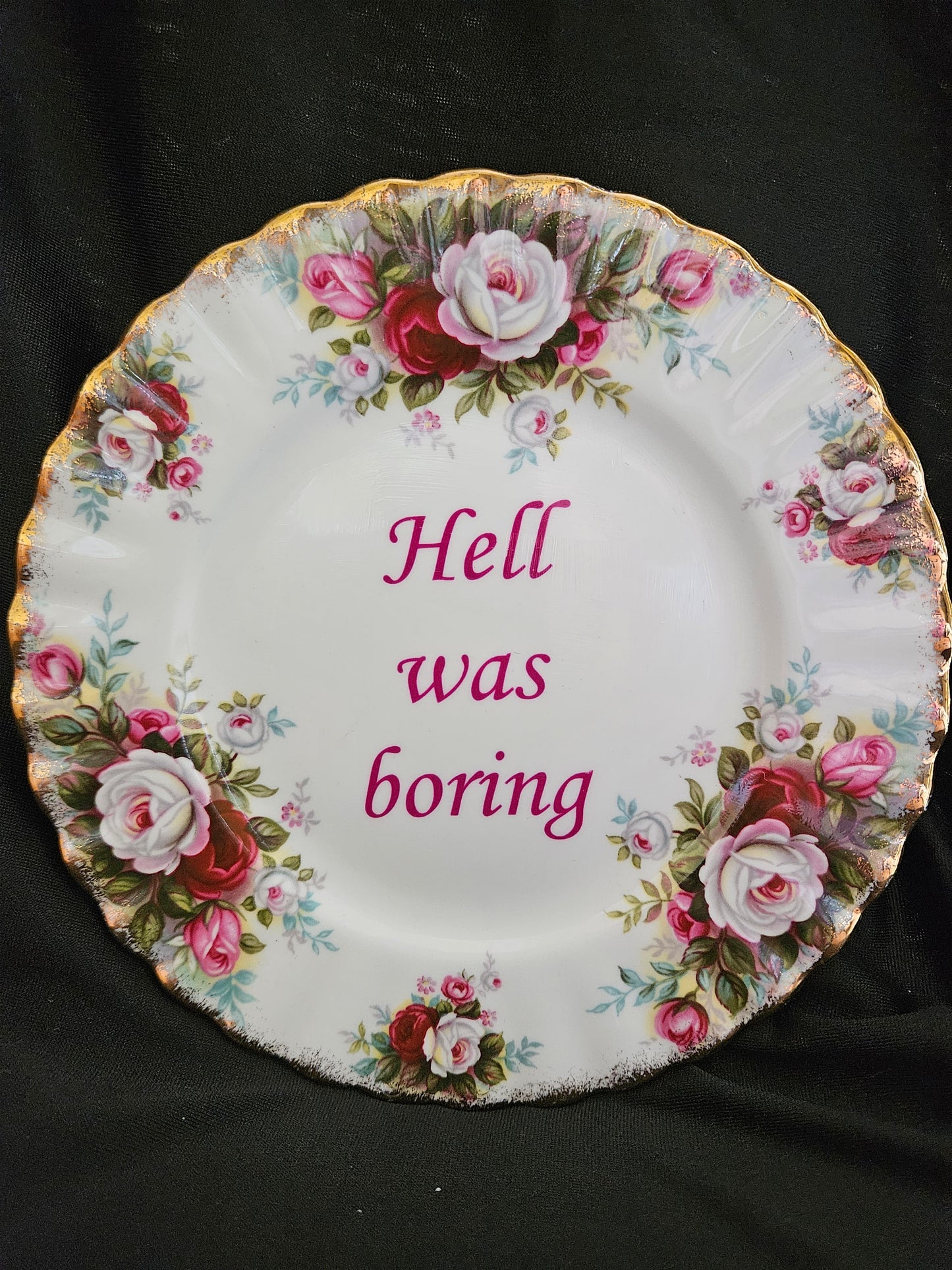 Hell was boring Plate
