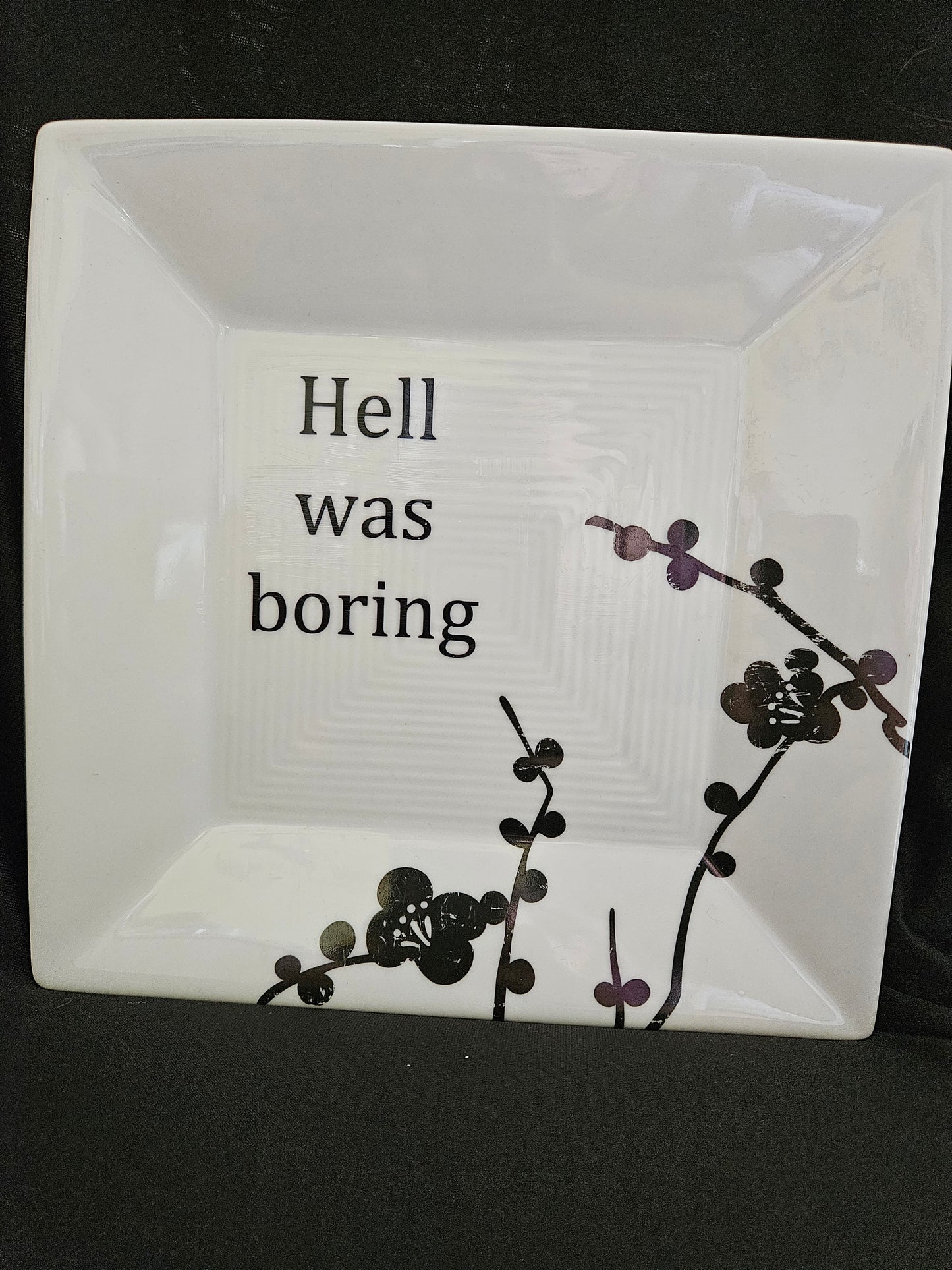 Hell was boring Plate