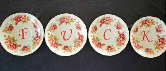 FUCK Saucer Set