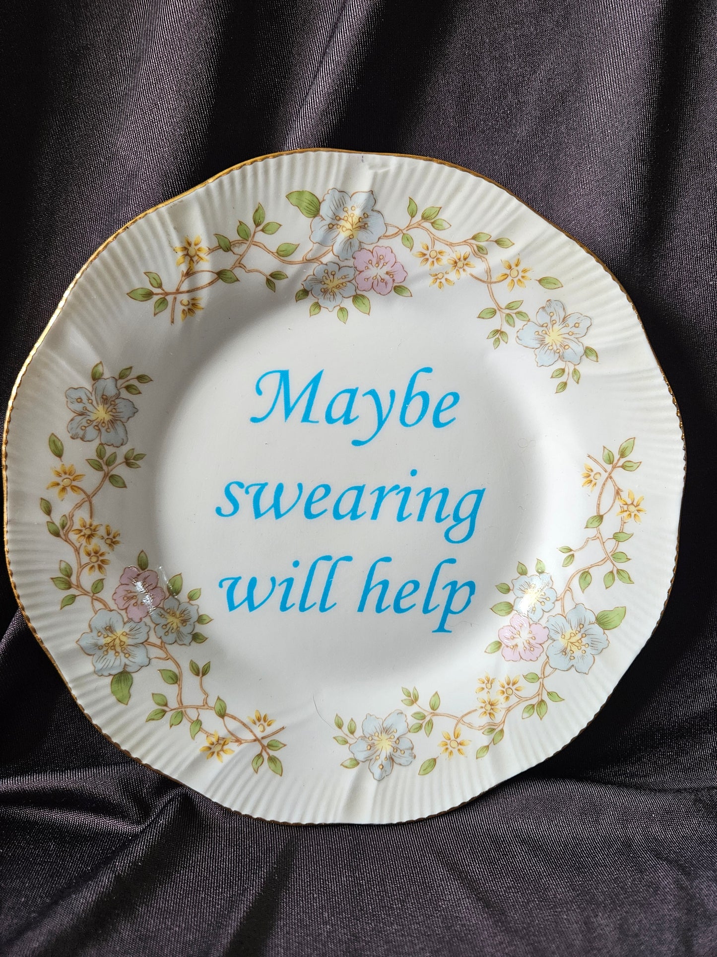 Maybe swearing will help Plate